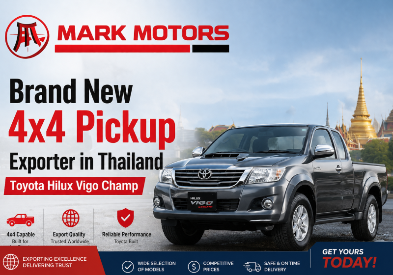 Brand New 4×4 Pickup Exporter of Thailand